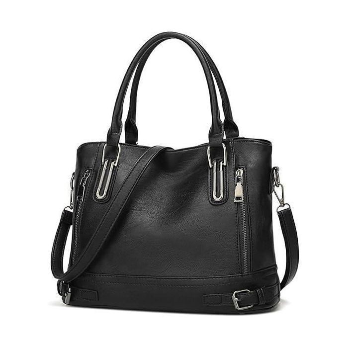 Sac à Main bandouliere en Cuir PU pour Femme Messenger Hobo Sac