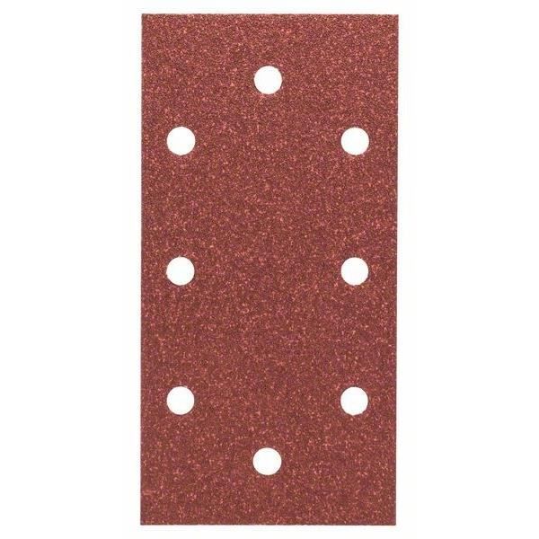 Feuille abrasive 93x185 mm G80 bois 8 trous velcro B&D 10 pièces - vue 2