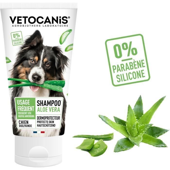 Shampoing Pour Chien VETOCANIS 300 ml – Usage Fréquent, Aloe Vera