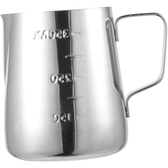 Pichet à Lait En Acier Inoxydable MAGT - 600 Ml - Bec Verseur Précis - Pour Mousse à Lait Et Latte Art