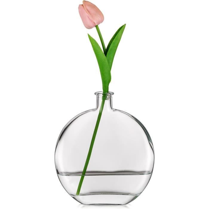Vase À Fleurs Rond, Vases À Fleurs Modernes En Verre, Vases À Bourgeons