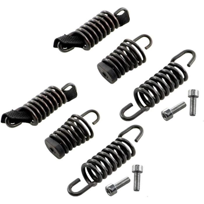 Ressort D'échappement Moto - 8,5 Cm Avec Crochet 172 X 80 Mm - Universel Pour Moto, Scooter, Quad - Noir