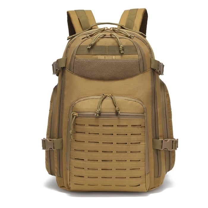 Sac à dos multifonctionnel - LCC® - Étanche - 30 à 50 litres - Marron - 800D