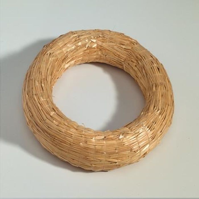 Lot De 10 Couronnes De Paille Pour Décoration - Diamètre 30 Cm, à Personnaliser (Porte, Table, Noël)