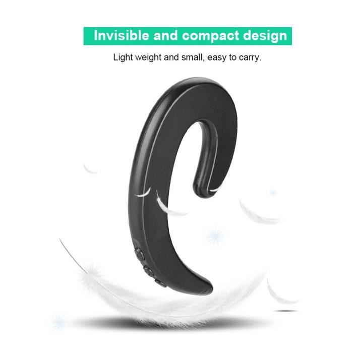 S2 Casque Conduction Osseuse Bluetooth IP54, écouteur Sport sans Fil