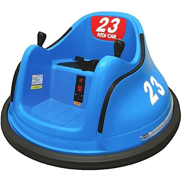 Garçon et Fille Auto-Tamponneuse 360° avec télécommande de contrôle Parental et Contours Anti-Chocs Rose Voiture électrique Enfant KIDICAR
