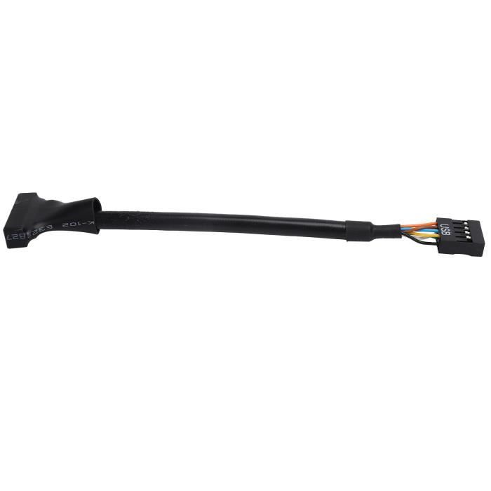 Câble D'extension ATX 4 Broches Shakmods - Noir, 30 Cm - Idéal Pour Câble Management Et Airflow