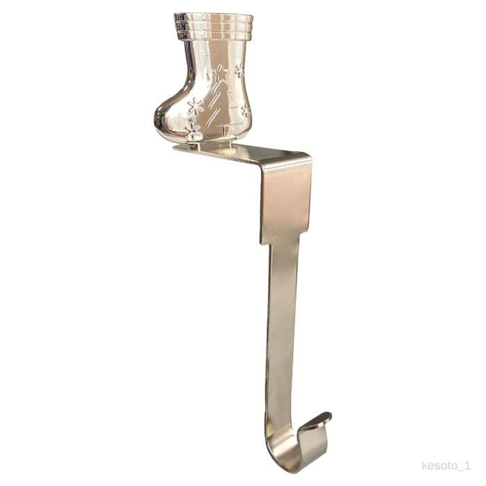 Décoration Cheminée Crochets Cheminée Noël KONTONTY - Lot De 3 Supports Métal Décoration Fête Support Chaussettes Noël