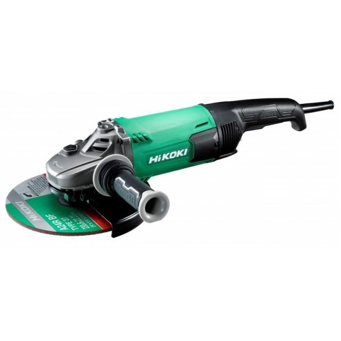 Hitachi Meuleuse angle filaire g23sc4 230 V 2400 W Batterie 5 Ah 23 cm