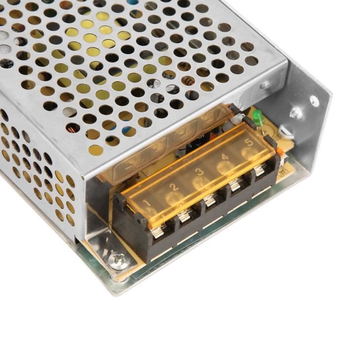 Alimentation 12V 4A 48W - Adaptateur AC/DC Avec Fiche 5.5x2.5mm, Pour Bandes LED 3528/5050, Automatisation