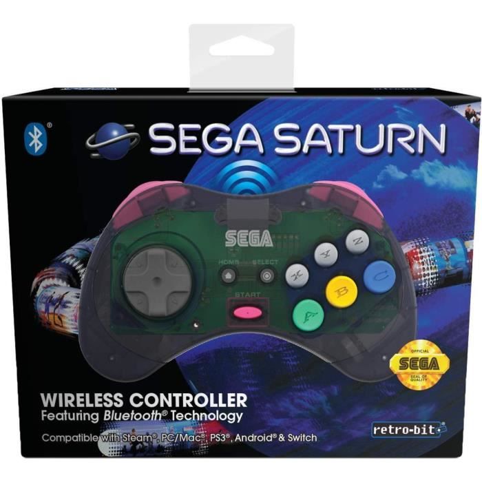 Retrobit Sega Saturn Manette 8 boutons sans fil Bluetooth Neuf - vue 9