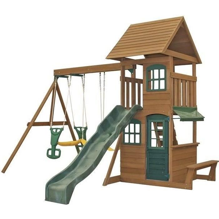 Plan Construction Aire De Jeux En Bois Kidkraft Aire De Jeux En Bois Windale Achat Vente Station De Jeux Cdiscount