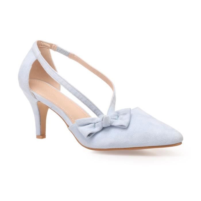 escarpins bleu clair