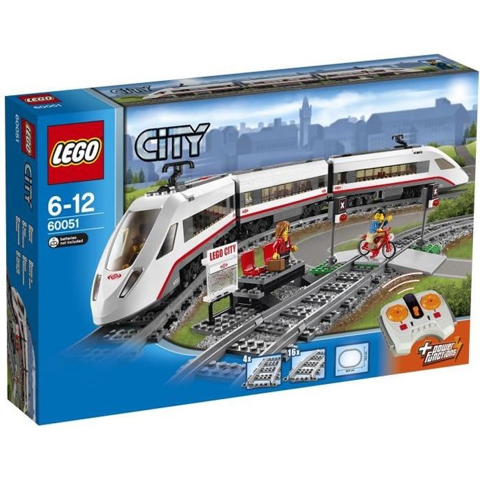 LEGO® City 60051 Train de Passagers à grande Vitesse TGV - Cdiscount Jeux -  Jouets