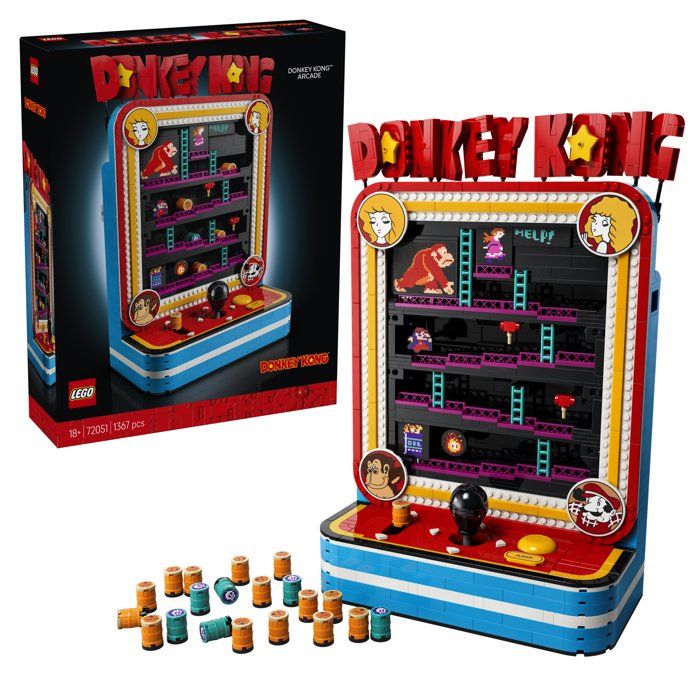 LEGO Donkey Kong Jeu dArcade Donkey Kong Set pour Adulte Maquette 3D Interactive Produit Gaming Collector