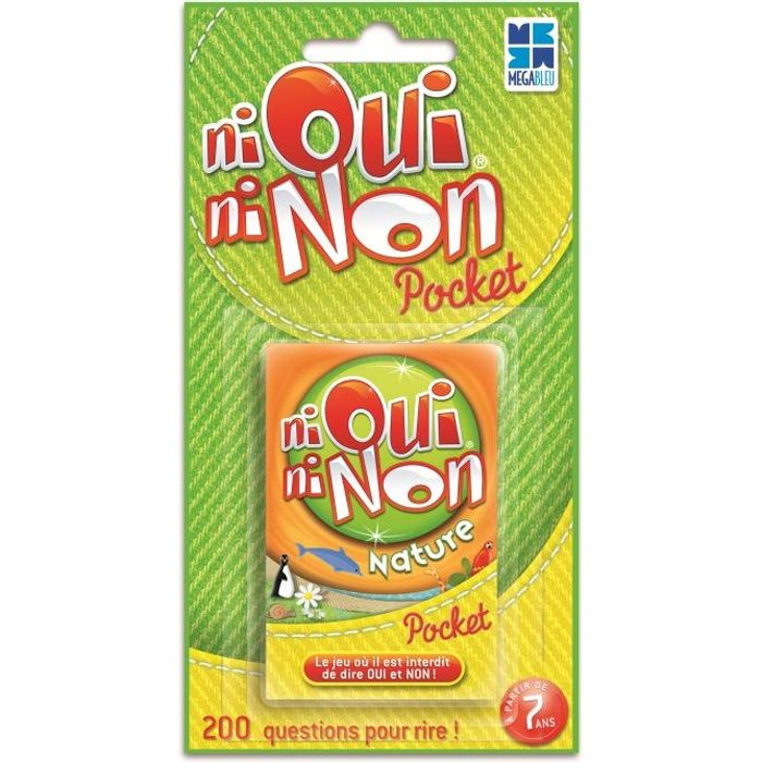 Jeu Pocket Ni Oui Ni Non Thématique Star Megableu - Version De Poche Amusante