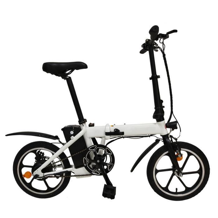 Velo Electrique Pliant Hoverbike Blanc Prix Pas Cher Cdiscount