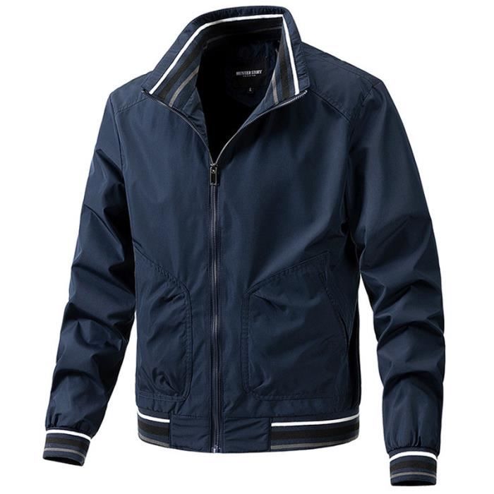 Veste Homme Mi saison OEIN Bleu marine Coupe Vent Respirante Confortable Bleu marine Cdiscount Pret a Porter