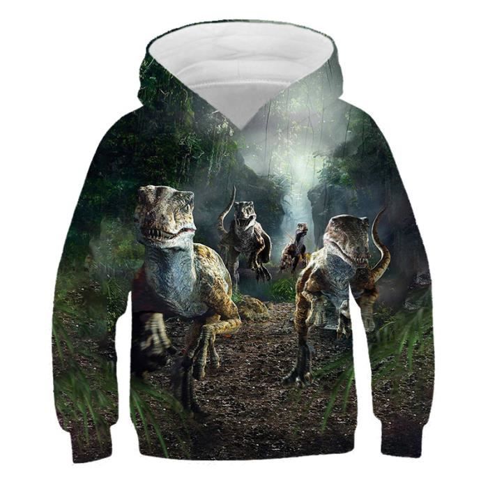 Pull à Capuche 3D Unisexe Enfant COAOBO - Hoodie Imprimé Animal Pêche Graphique Pour Garçon Et Fille 4-16 Ans