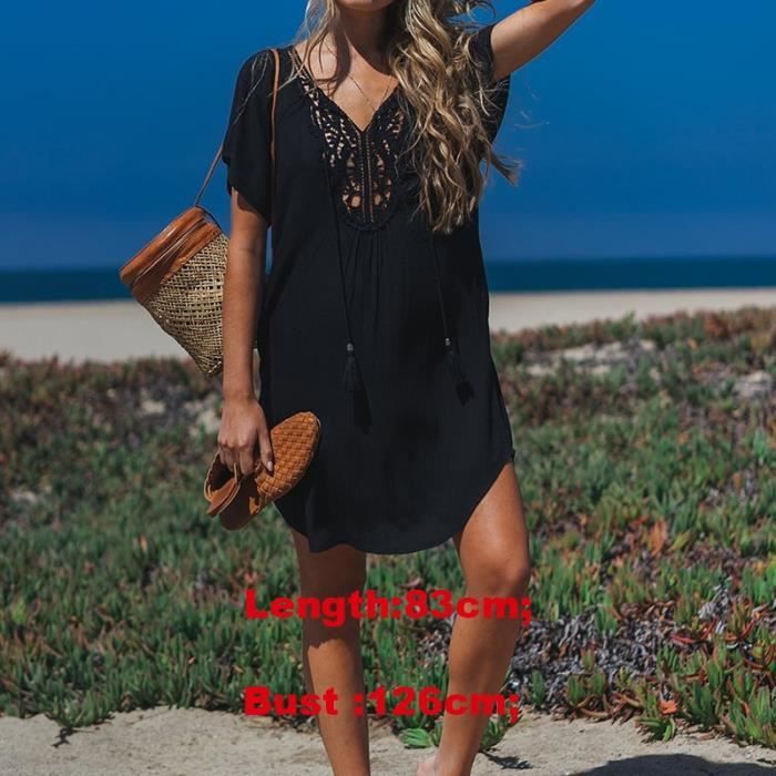 Robe Par o de plage en coton pour femmes Sarong Cover up pour