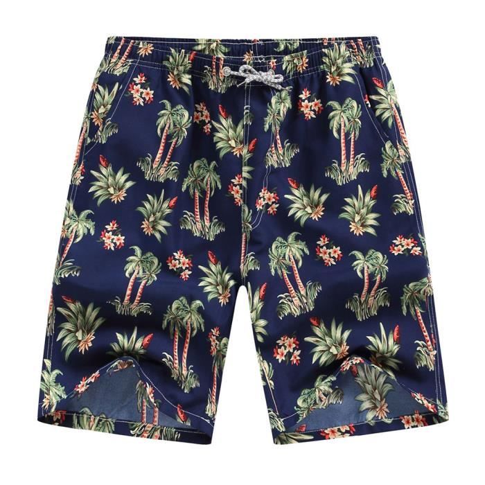 Maillot Bain été 2025 Polyester élasthanne Maille Short De Bain Homme 2025 - Maillot De Bain Sportif Avec Poches - Confort Maille Intérieure Maillot De Bain Homme