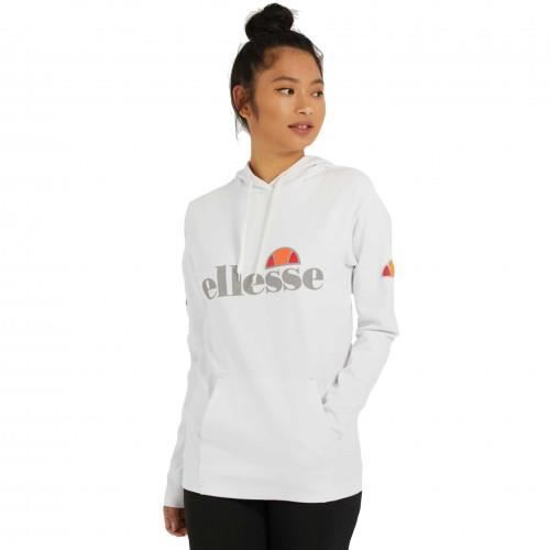Sweat femme ellesse blanc a cpauche reflechissant MORCIO blanc