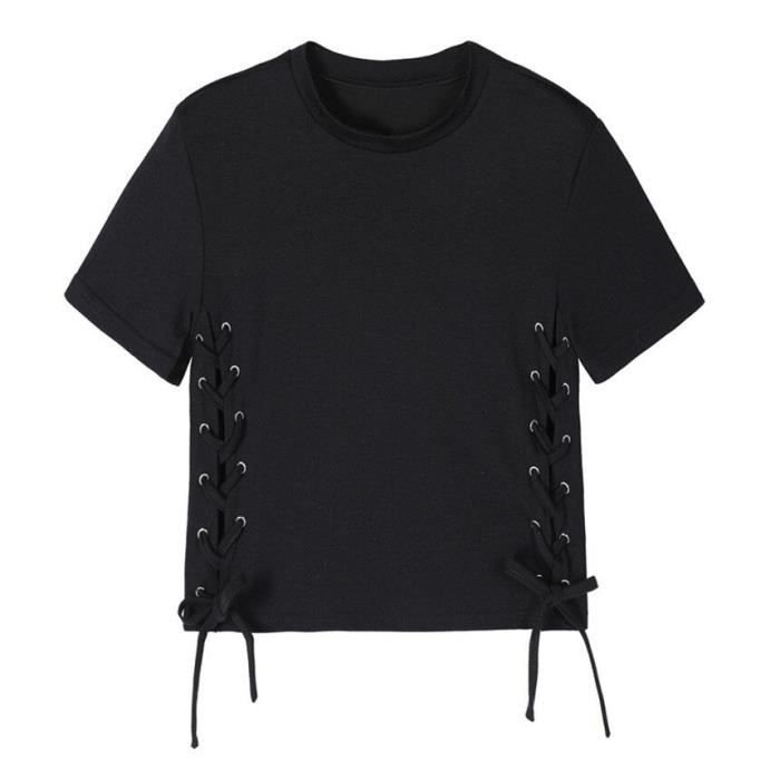 Mini Jupe Rayée Noir Et Blanc Gap Pour Femme, Taille M, Coton Extensible