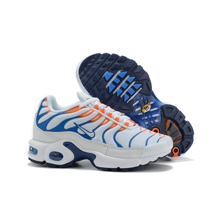 Baskets Nike Air Max TXT Plus TN Enfant Chaussures EntraÃ®nement de Sport Blanc Bleu Blanc bleu 