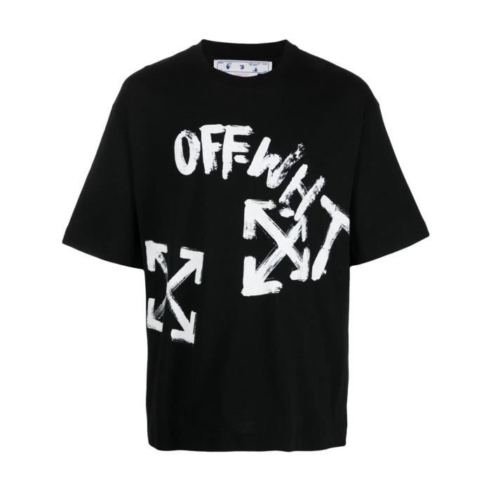 OFF WHITE HOMME OMAA120F22JER0041001 NOIR COTON T SHIRT Noir Cdiscount Pret a Porter