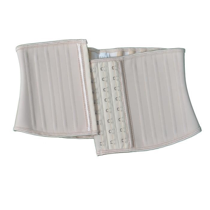 Atbuty Corset Court En Latex Pour Sport Et Minceur - Noir Ou Beige - Tailles XS à 3XL