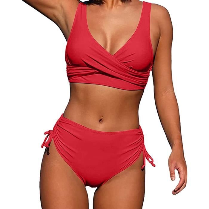 Bikini Femme Miss Caraïbes – Taille 42, Bonnet B – Multicolore – Neuf