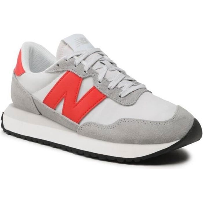 Chaussures Homme NEW BALANCE 237 Gris - Textile - Lacets - Plat