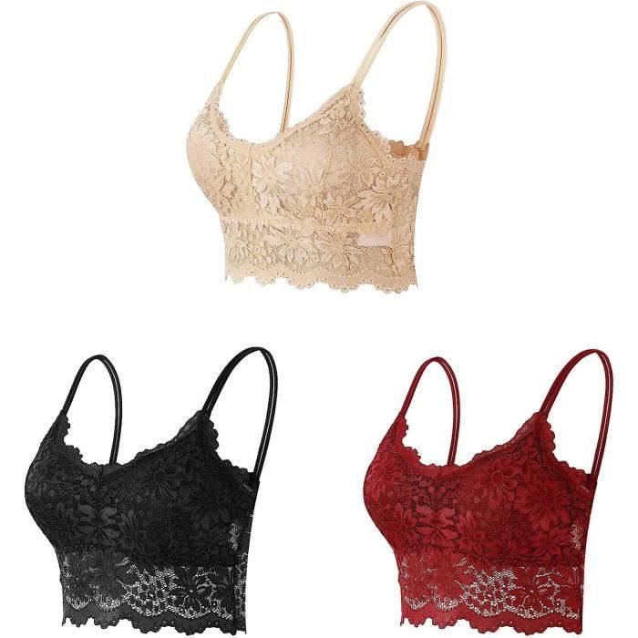 Pack De 3 Soutiens-Gorge D'Allaitement - Sans Armature, Rembourrés - Prénatal Et Postnatal