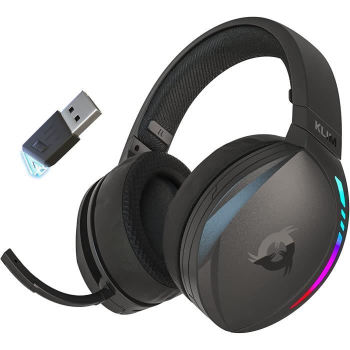 KLIM Panther Casque Gamer sans fil pour PS4 PS5 Switch PC Smart TV Faible latence Casque Gaming Bluetooth son 3D Surround Cdiscount TV Son Photo