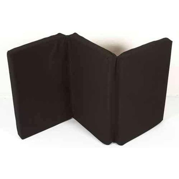 Matelas Supplémentaire - NATTOU - Microfibre - Noir - Pour lit parapluie - 60 x 120 x 5 cm