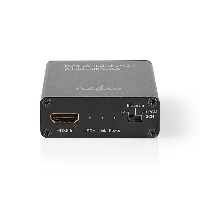 Adaptateur Audio HDMI EARC/ARC Nedis - Convertisseur 2 Voies, Support Dolby Atmos, DTS:X, Synchro Labiale Auto