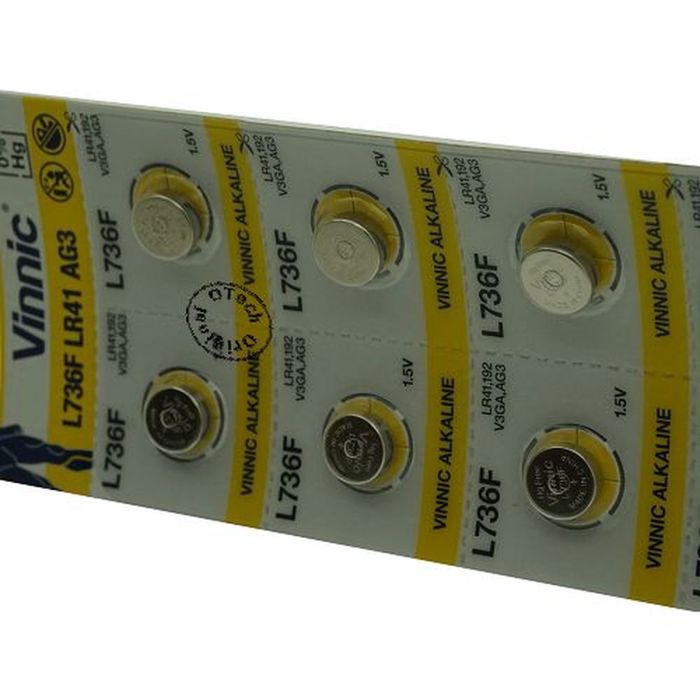 Pack De 10 Piles Bouton Vinnic LR44 / AG13 / L1154F 1.5V Alcalines - Envoi Suivi