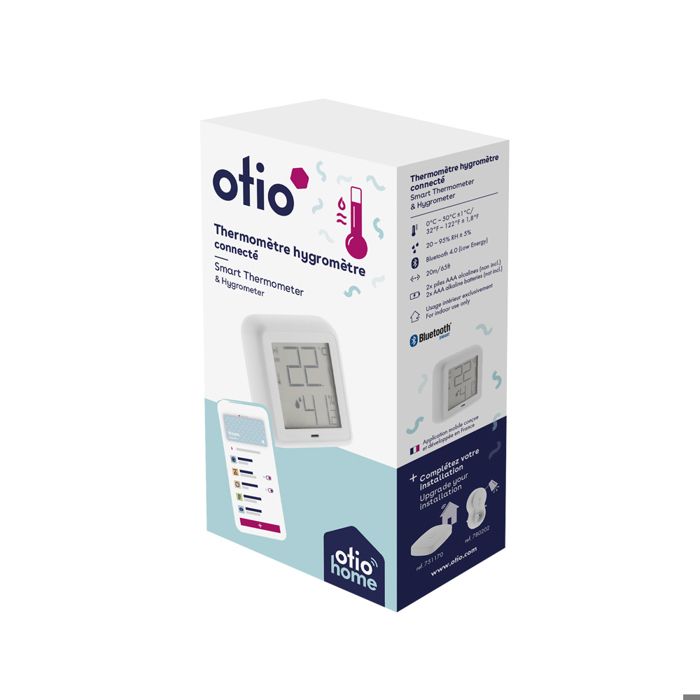 OTIO Thermomètre hygromètre connecté - - Cdiscount Bricolage