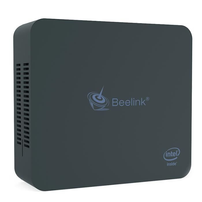 Vente Ordinateur de bureau Beelink U55 Mini PC Intel Core I3-5005U/Intel HD Graphics 5500/2.4G+5.8G WiFi/1000Mbps/BT4.0/Windows 10 64 Bit 8GB RAM+512GB SSD pas cher
