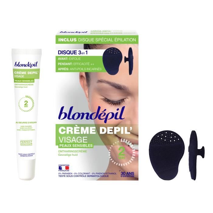 Blondepil Creme Depilatoire Disque Gommant Visage Peaux Sensibles 20 Ml Achat Vente Creme Depilatoire Depilatoire Visage 20 Ml Cdiscount