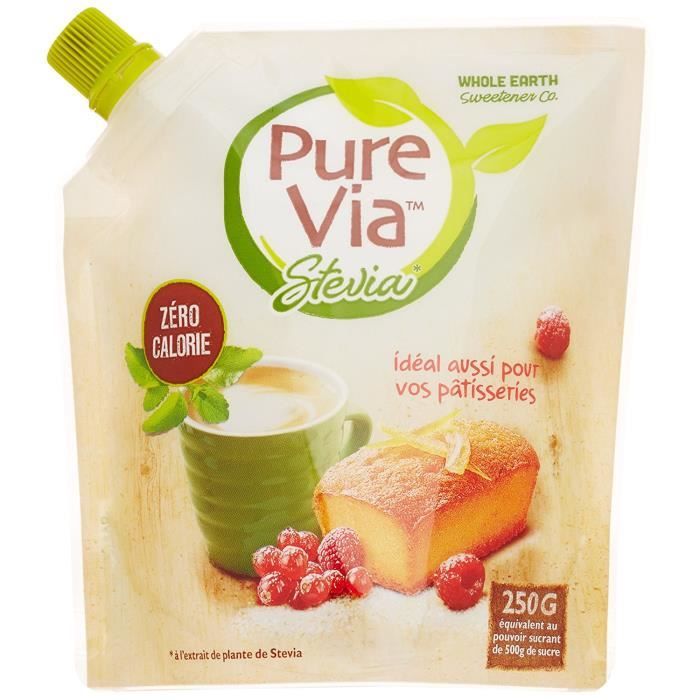 Pure Via de Stévia le Doypack 250g Poudre - Cdiscount Au quotidien