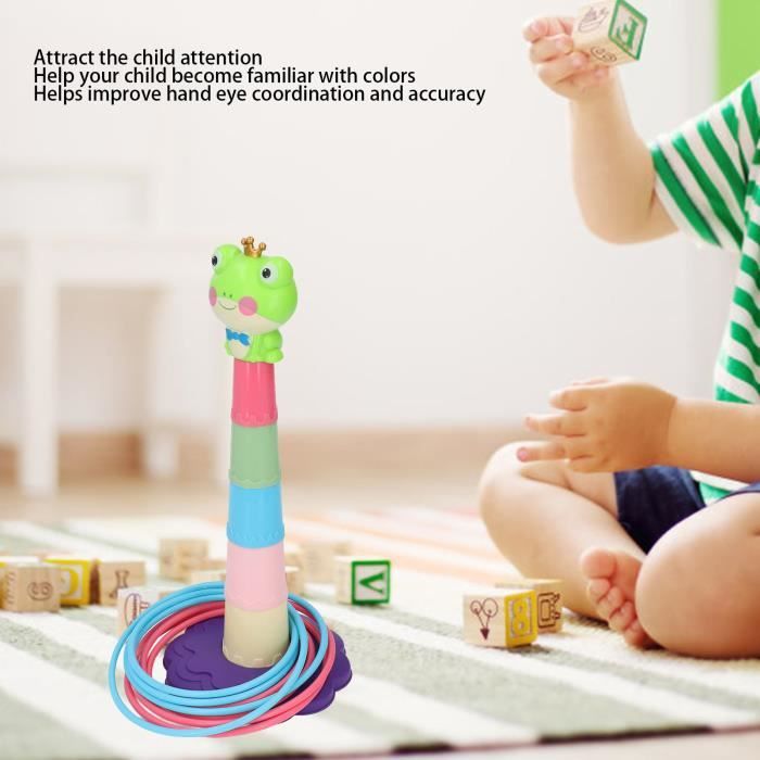 Kids Ring Toss Game Ring Toss Game Set Jeu de puzzle à pression réduite