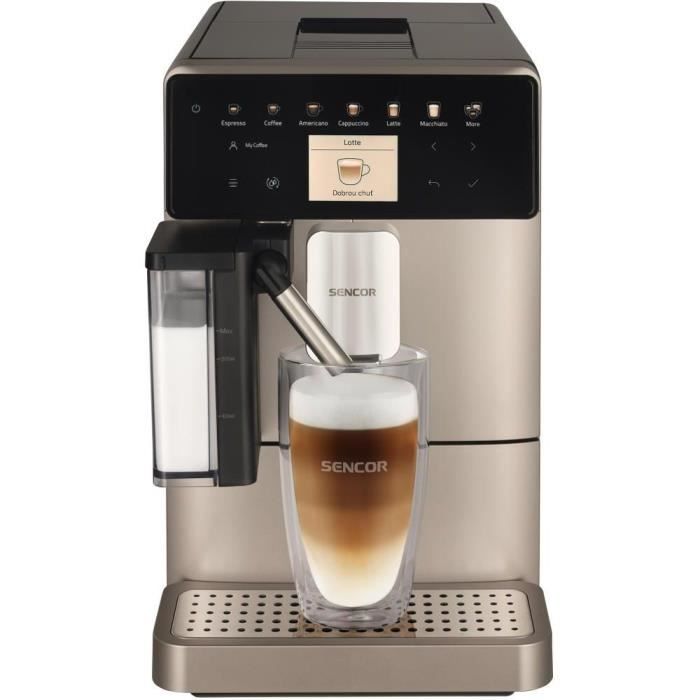 Machine À Expresso Sencor SES 9350CH – Automatique 19 Bars Écran LCD 15 Boissons - vue 2