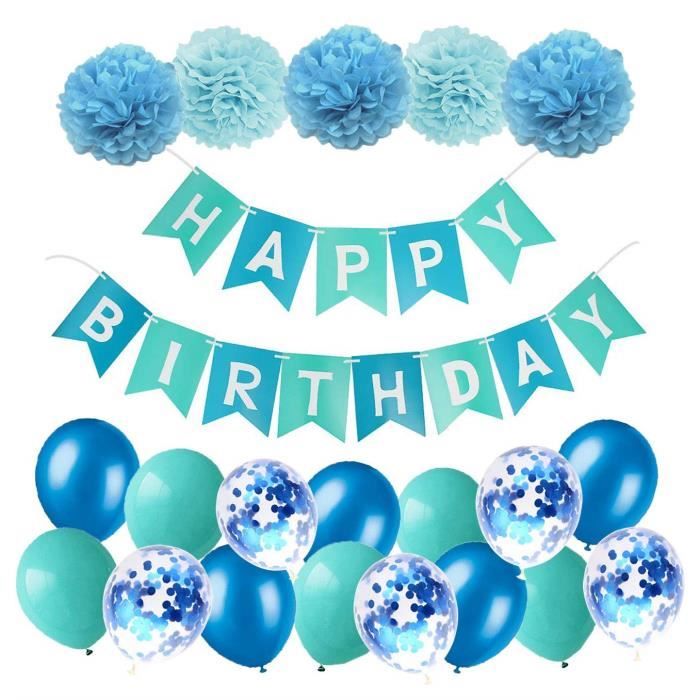 Bleu Decoration Anniversaire Vert Happy Birthday Banniere Guirlande Avec Pompons Vert Ballons Vert Confettis Ballons Pour Achat Vente Banderole Banniere Cdiscount Bleu Decoration Anniversaire Vert Happy Birthday Banniere Guirlande Avec Pompons Vert Ballons Vert Confettis Ballons Pour Achat Vente Banderole Banniere Cdiscount
