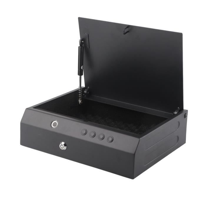 Coffre-fort biométrique pour arme, verrouillage empreinte digitale 90mm