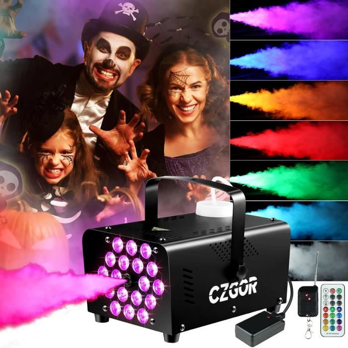 Machine à Bulles De Fumée Colorée Et élastique - Avec Effets Lumineux - Légère, Interactive Pour Fêtes, Anniversaires - 3