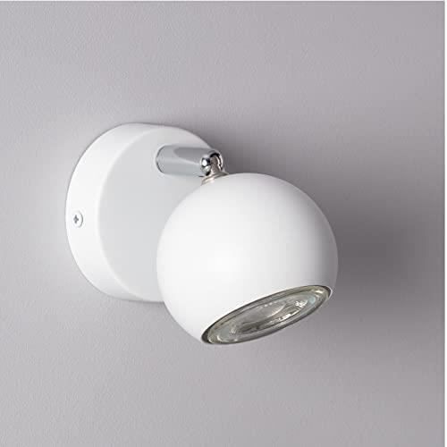 LEDKIA LIGHTING Applique Da Soffitto Jaspe In Alluminio Bianco – Per Interni, Luce Indiretta, Porta Lampadina GU10 (non Inclusa), Dimensioni 11x8x8 Cm - 3