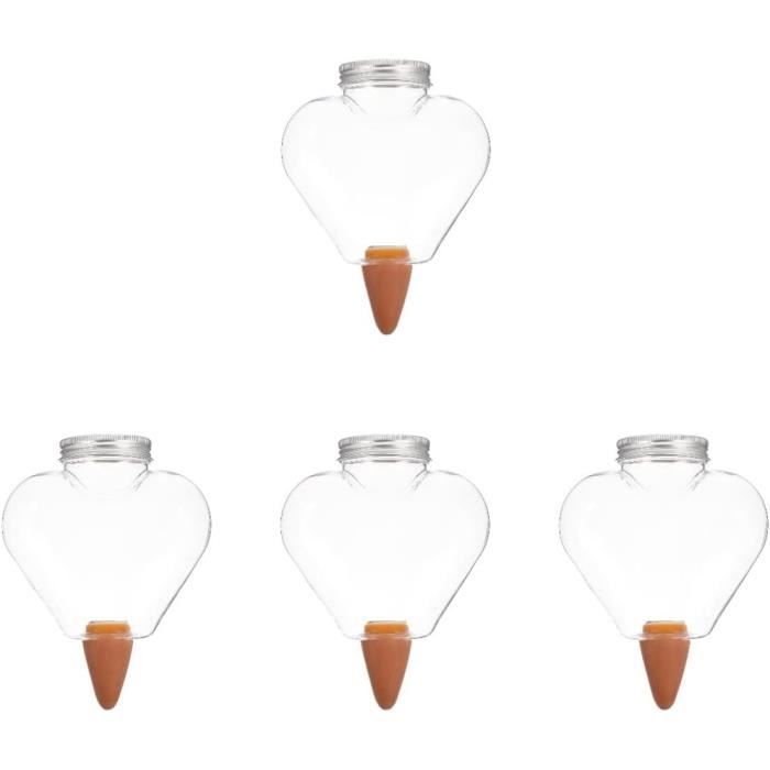 4 Globes Arrosage Automatique Oiseaux - Système Autonome Plantes | PVC Transparent