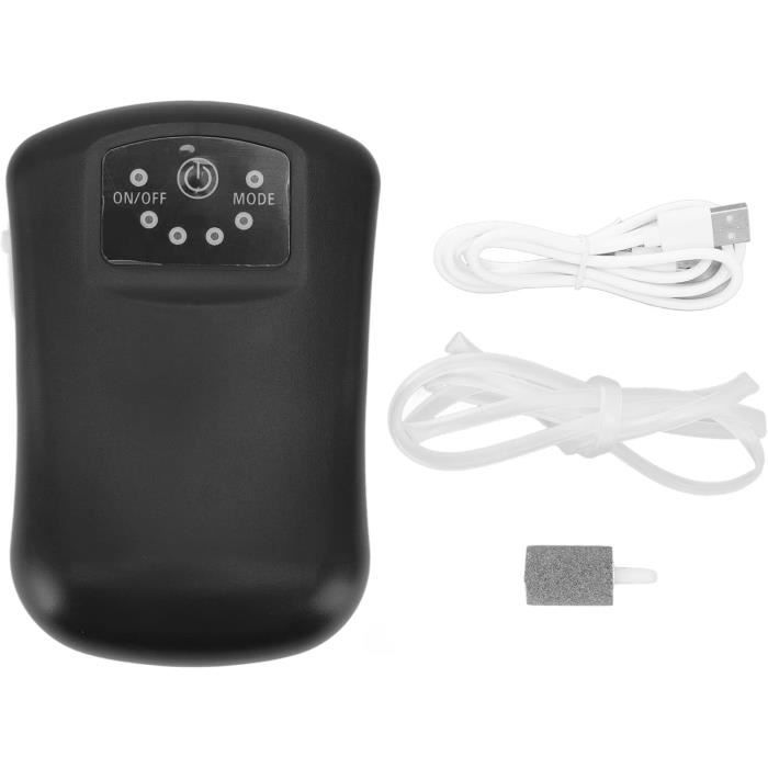 Pompe à Oxygène Automatique Pour Aquarium - 3 Modes Avec LED - Modèle N2G9 (Homtas) - Neuf