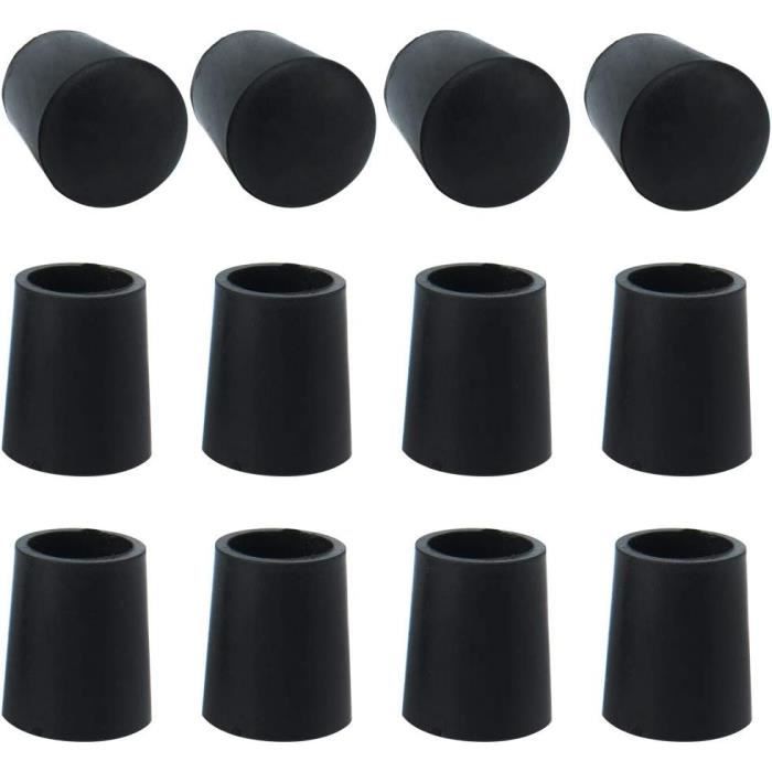12 Pieds Caoutchouc Amortisseurs Uxcell - Noir D27x21xH18mm